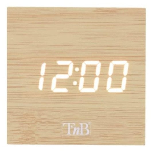 Digitaler Wecker T'nB CLOCKSQWD Holz
