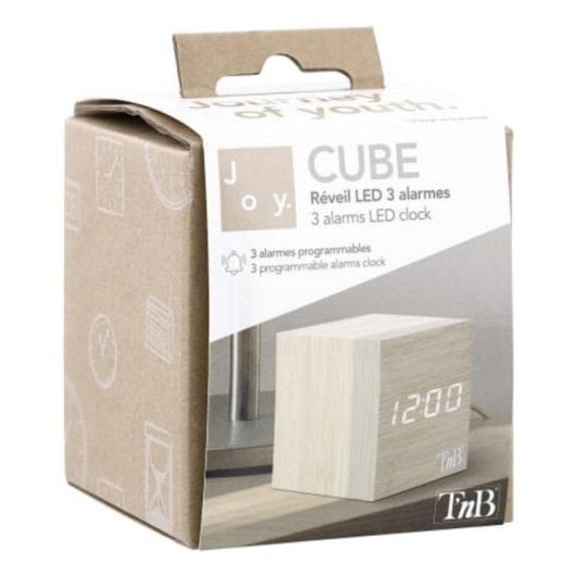 Digitaler Wecker T'nB CLOCKSQWD Holz
