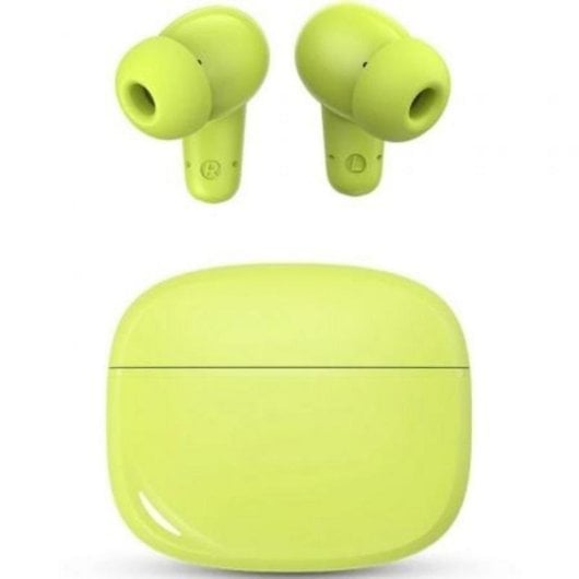 Auriculares SPC Boost Buds inalámbricos Bluetooth 5.4 mit Geräuschunterdrückung, Mikrofon und IPX4, Magnetic Lime