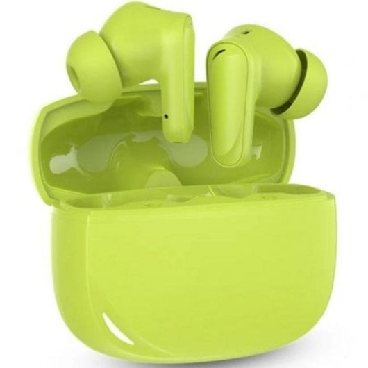 Auriculares SPC Boost Buds inalámbricos Bluetooth 5.4 mit Geräuschunterdrückung, Mikrofon und IPX4, Magnetic Lime