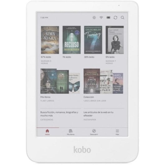 Kobo Clara Colour White 6" E Ink Color Libro Electrónico ComfortLight PRO Resistente al Agua Blanco