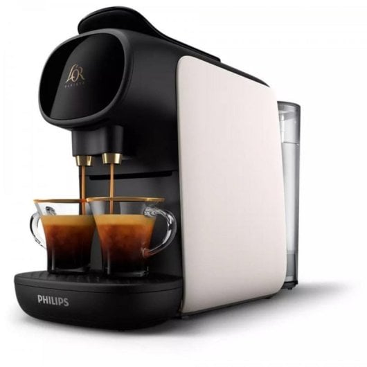 Philips L'OR Barista Cafetera de Cápsulas 19 Bar Blanco Satinado + 50 Cápsulas