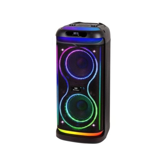 Altavoces Trevi Party-Lautsprecher Wireless & Wired 100W mit LED-Beleuchtung und Mikrofon
