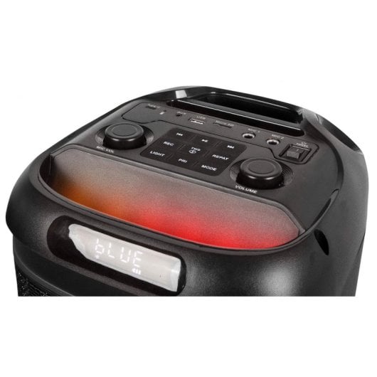 Altavoces Trevi Party-Lautsprecher Wireless & Wired 100W mit LED-Beleuchtung und Mikrofon