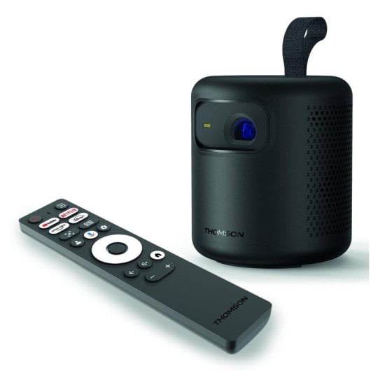 Projetor Thomson Vega PG35B FullHD 350 Lúmenes 100" LED DLP Google TV Portátil