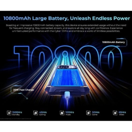 Smartphone HOTWAV Cyber 13 Pro 12GB RAM 256GB 6.6" 10800mAh Dual SIM 4G Android 13 Negro