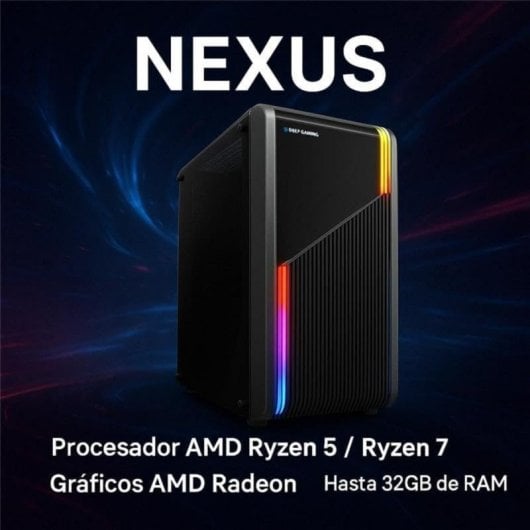 PC Gaming Nexus com Ryzen 5-5600G, 16GB RAM, SSD 500GB, Monitor 24" 120Hz