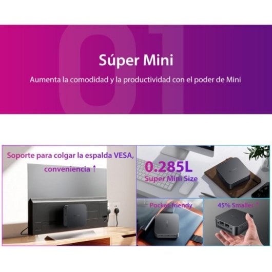 PC Sobremesa Blackview MP80 Intel Alder Lake N95 16GB 512GB SSD Mini PC