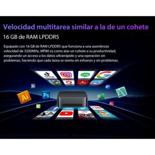 PC Sobremesa Blackview MP80 Intel Alder Lake N95 16GB 512GB SSD Mini PC