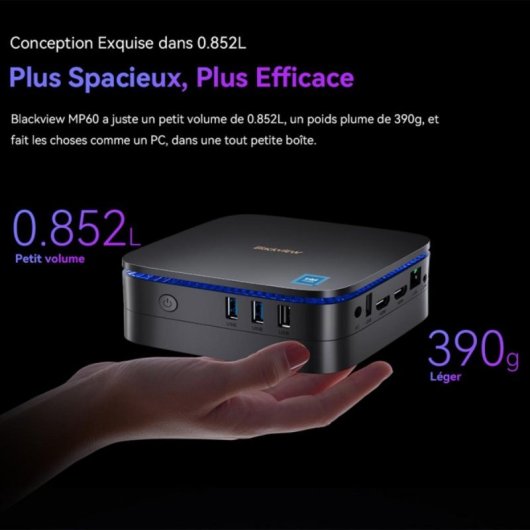 Blackview MP60 Mini PC Intel N150 16GB 1TB SSD Windows 11
