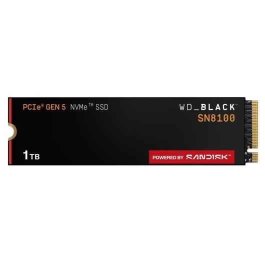 Disco Duro Western Digital SN8100 1TB SSD PCIe 5.0x4 14900MB/s NVMe