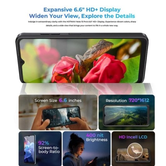 Smartphone HOTWAV Note 15 Pro 4GB 128GB 6.6" 4G Android 14 5160mAh