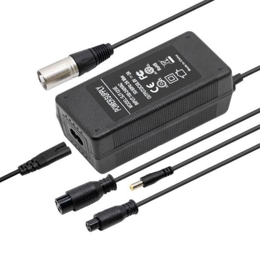 Cargador F10mobility para Bicicleta Eléctrica 58,8V Multiconector DC 5,5x2,5mm/GX16/GX12/XLR