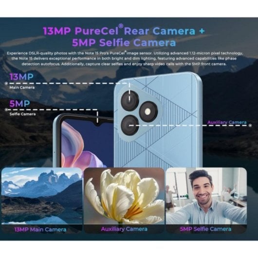 Smartphone HOTWAV Note 15 Pro 4GB RAM 128GB ROM 6.6" 4G Android 14
