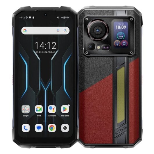 Smartphone HOTWAV Hyper 7 Pro 16 GB de RAM, 256 GB, 6,6" 5G Dual SIM, 10800 mAh, 200 MP NFC, Android 14, vermelho