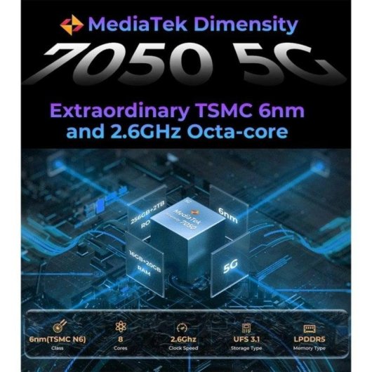 HOTWAV Hyper 7 Pro 5G 16GB Vermelho 256GB 6.6'' Câmara 200MP