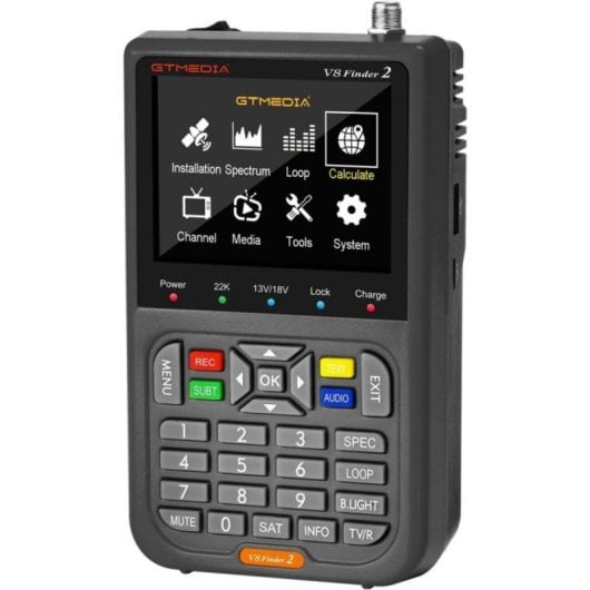Buscador V8 Finder2 H.264 DVB-S2 con pantalla LCD 3,5" HDMI y bolsa portable