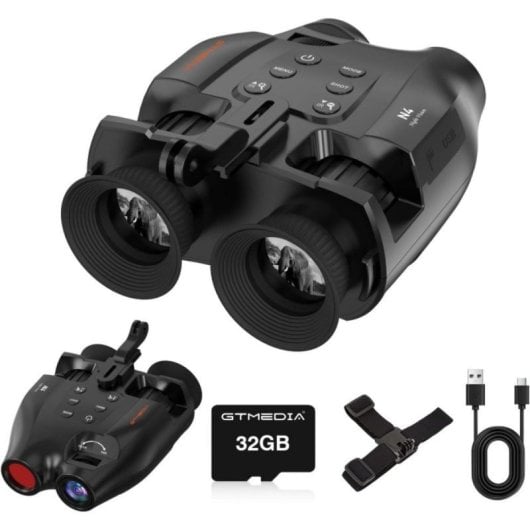 Gafas Visión Nocturna 5x Zoom 1,54" HD con IR 3W 2000mAh