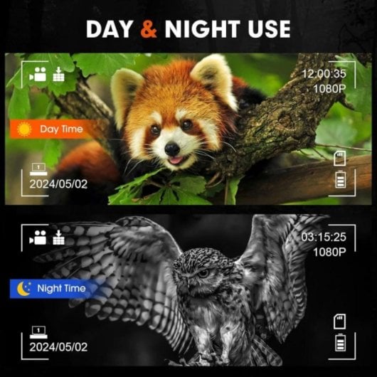 Gafas Visión Nocturna 5x Zoom 1,54" HD con IR 3W 2000mAh