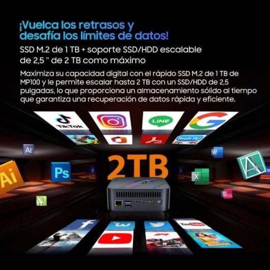 Desktop-PC Blackview MP100 AMD Ryzen 7 5700U 16GB 512GB SSD Windows 11 Pro