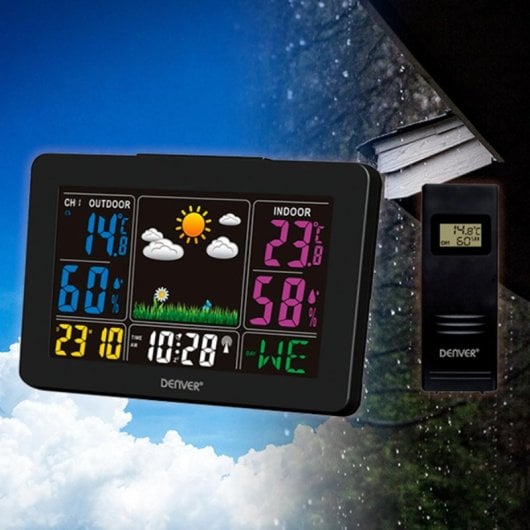 Estación meteorológica Denver WS-540 Reloj y pantalla a color