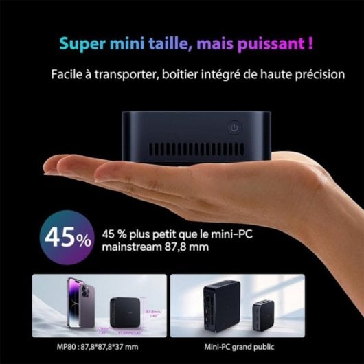 Desktop-PC Blackview MP80 Intel Alder Lake N97 16GB 512GB SSD Wi‑Fi 5 3xUSB 3.0