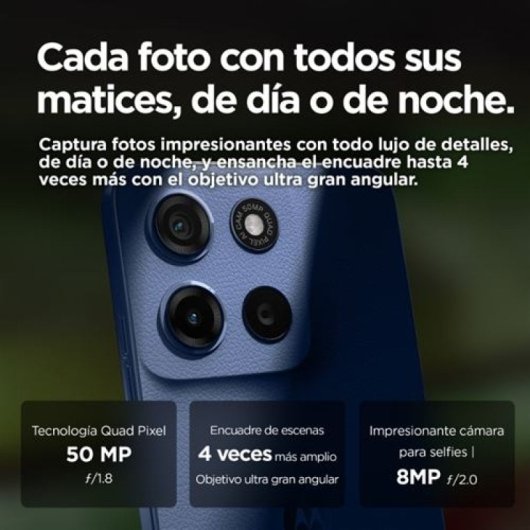 Smartphone Motorola Moto G15 8GB 512GB Dolby Atmos Gorilla Glass 3 5200mAh Sea Blue