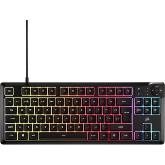 Corsair K55 Core TKL Teclado de Membrana Resistente a Derrames RGB (ES)