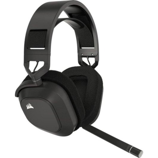 Casque Corsair HS80 MAX sans fil 2.4 GHz Bluetooth Dolby Atmos Microphone gris
