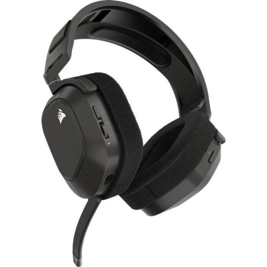Casque Corsair HS80 MAX sans fil 2.4 GHz Bluetooth Dolby Atmos Microphone gris