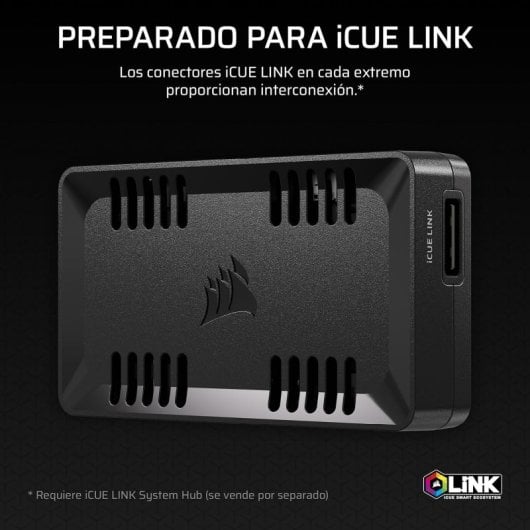 Contrôleur ventilateur et éclairage Corsair COMMANDER DUO iCUE LINK, 12 ventilateurs, ARGB Daisy-Chain, noir