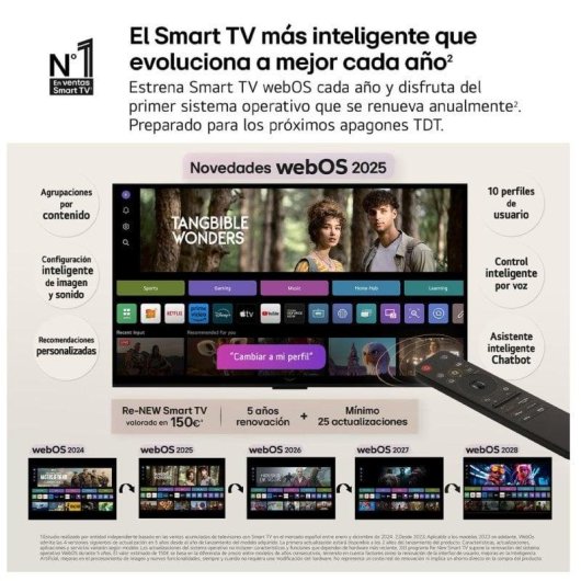 TV LG OLED evo AI OLED48C56LB 48" 4K UltraHD 120Hz Smart TV WebOS HDR10 FreeSync