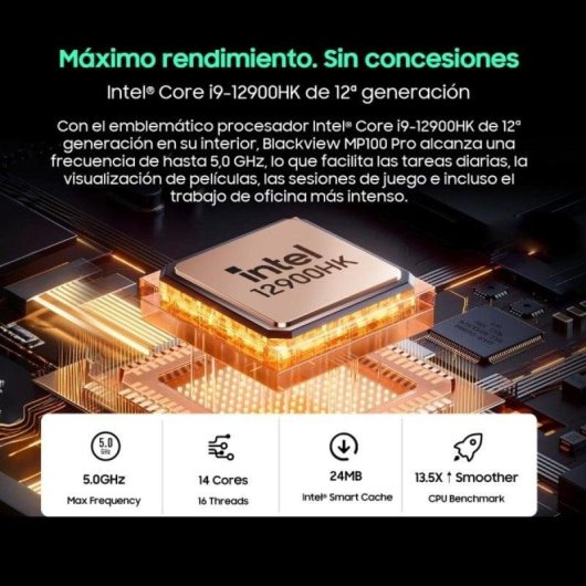 Mini PC Blackview MP100 Pro Intel Core i3-1215U 16GB 512GB SSD UHD Graphics Windows 11 Pro