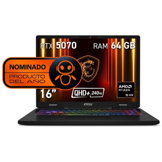 MSI Crosshair A16 HX D8WGKG-200XES AMD Ryzen 9 8940HX/64GB/1TB SSD/RTX 5070/16"