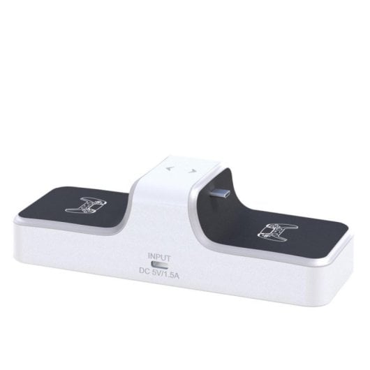 Caricatore Dual PS5 USB Tipo C LED Antiscivolo Protezione Totale