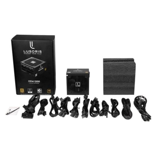 Alimentation ATX 1200W 80+ Gold Full Modulaire Rubycon Compact Silence Garantie 10 ans