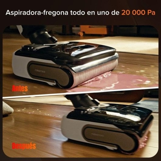 Aspirador Lava e Aspira sem Fio Roborock F25 GT 20000Pa 35min Autolimpeza Seco e Húmido
