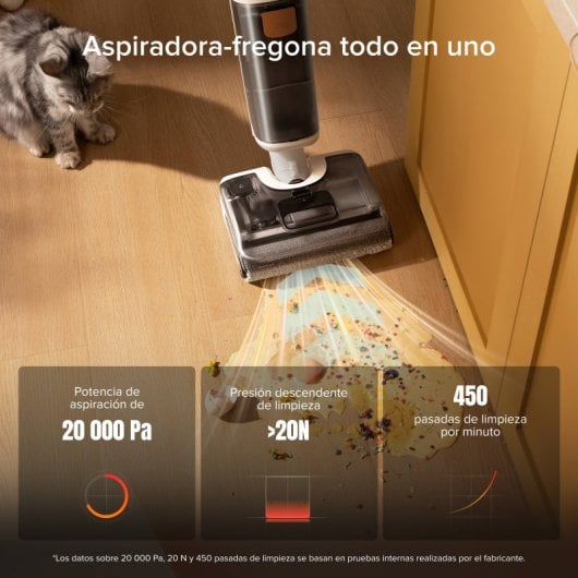 Aspiradora en Seco y Húmedo Roborock F25 GT 20000Pa Autolimpieza a 90ºC y Secado