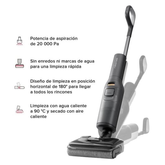 Aspirador sem fios Roborock F25 20000 Pa Sensor DirTect Autolimpeza 60min