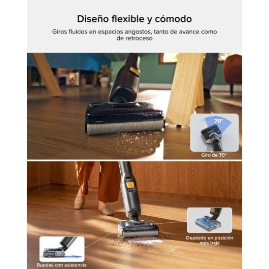 Aspirador sem Fio Roborock F25 BX 20000Pa 60min Sensor DirTect Autolimpeza Animais