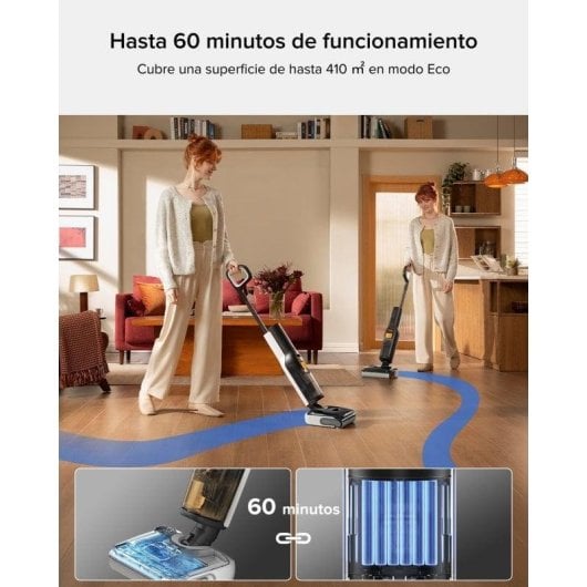 Aspirador sem Fio Roborock F25 BX 20000Pa 60min Sensor DirTect Autolimpeza Animais