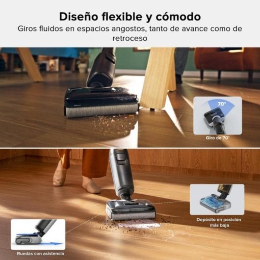 Aspirador sem fios Roborock F25 20000 Pa Sensor DirTect Autolimpeza 60min