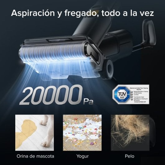Aspirador Sem Fio Roborock F25 XT 20 000 Pa Sensor DirTect Autolimpeza 60 min app