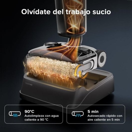Aspirador Sem Fio Roborock F25 XT 20 000 Pa Sensor DirTect Autolimpeza 60 min app