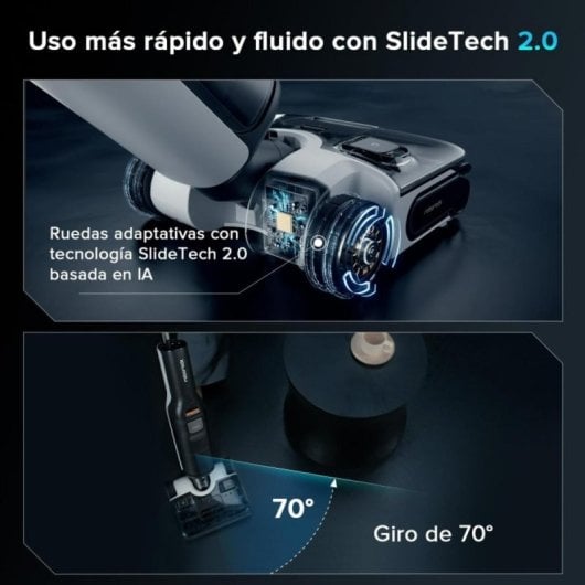 Aspirador Sem Fio Roborock F25 XT 20 000 Pa Sensor DirTect Autolimpeza 60 min app