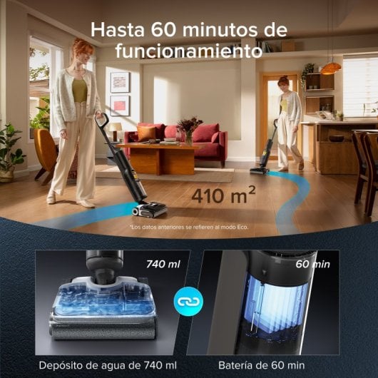 Aspirador Sem Fio Roborock F25 XT 20 000 Pa Sensor DirTect Autolimpeza 60 min app
