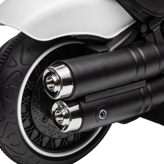 Homcom Moto Eléctrica Para Niños De 18-36 Meses Batería 6v Blanco