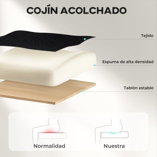 Vinsetto Silla De Oficina Con Altura Ajustable Respaldo Reclinable Gris