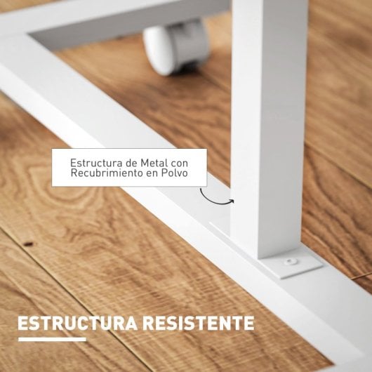 Homcom Mesa Auxiliar Con Ruedas Altura Ajustable Superficie Inclinable Roble