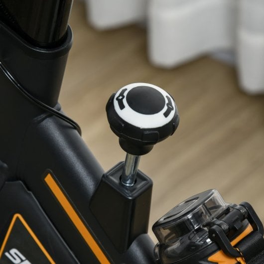 Homcom Bicicleta Estática Resistencia Ajustable Volante Inercia 8kg 103x48x115cm